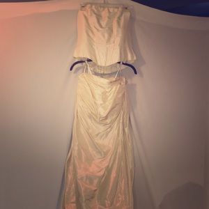Pure Silk Wedding Dress Made in England sz 10